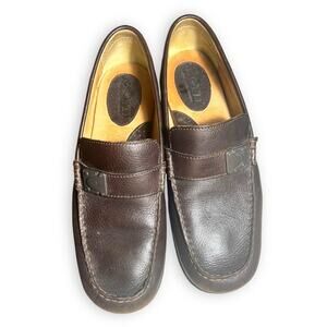 Born Leather Loafers with Buckle